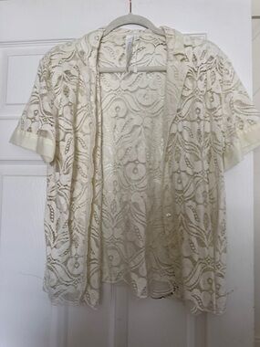 grand & greene Ivory Crochet Lace Blouse